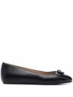 Bally ballerines en cuir à détail de nœud - Noir
