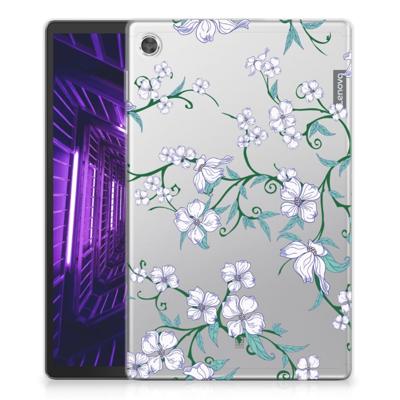 Lenovo Tab M10 Plus Uniek | Siliconen hoesje | Blossom White