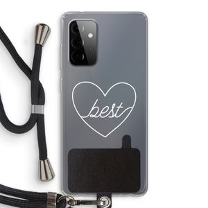 Best heart pastel: Samsung Galaxy A72 5G Transparant Hoesje met koord