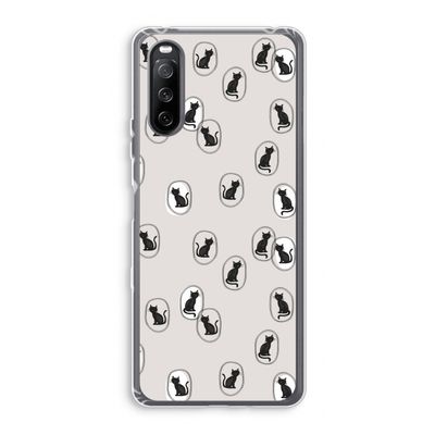 Miauw: Sony Xperia 10 III Transparant Hoesje