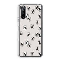 Miauw: Sony Xperia 10 III Transparant Hoesje