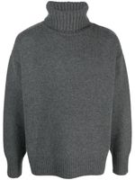 extreme cashmere roll-neck cashmere jumper - Gris