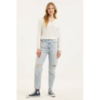 Tommy Jeans high waist mom jeans met logo light denim - thumbnail