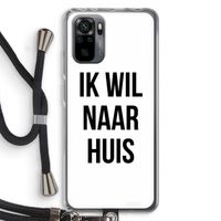 Ik wil naar huis: Xiaomi Redmi Note 10 Pro Transparant Hoesje met koord
