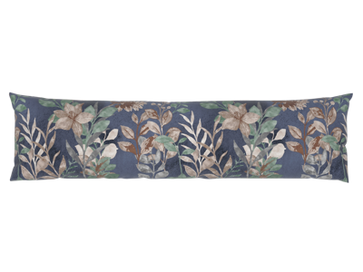 LIVARNO home Satijnen kussensloop voor zijslaapkussen 145 x 40 cm (Bladeren)