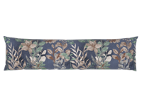 LIVARNO home Satijnen kussensloop voor zijslaapkussen 145 x 40 cm (Bladeren)