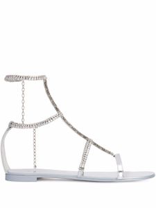 Giuseppe Zanotti sandales Shaula à bout ouvert - Argent