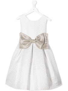 La Stupenderia robe trapèze en jacquard - Blanc