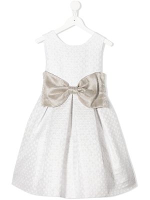 La Stupenderia robe trapèze en jacquard - Blanc
