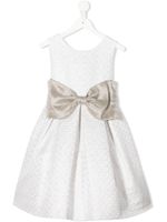 La Stupenderia robe trapèze en jacquard - Blanc