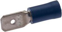 SPAHN platte stekkers blade terminal insulated blue 100pcs.