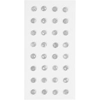 Creativ Company Strasstenen, d 8 mm, zilver, 32 stuk/ 1 doos