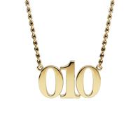 010 Ketting - dames model - 48cm - 14k goud gelaagd
