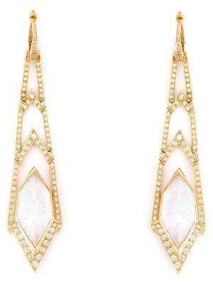 Stephen Webster boucles d'oreilles pendantes Crystal Haze pavées de diamants - Métallisé