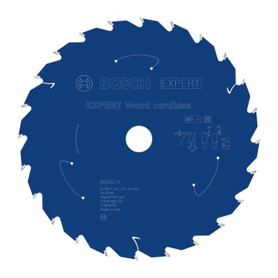 Bosch Accessoires EXPERT Wood cordless Cirkelzaagblad | 184 x 1,6/1 x 20 mm | T24 - 2608902152