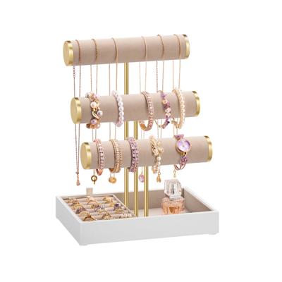 Sieradenhouder met armbandenstandaard en ringtray