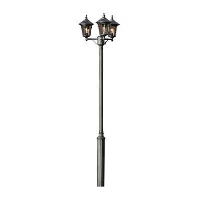 Lantaarnpaal 3-lichts Virgo Draco zwart buitenlamp Konstsmide 573-750+ 579-750
