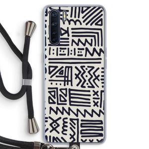 Marrakech print: Oppo A91 Transparant Hoesje met koord