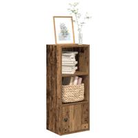 Boekenkast 31x24x77 cm bewerkt hout oud houtkleurig