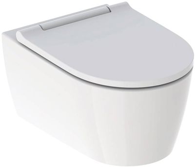 Geberit One randloos vuilafstotend hangtoilet met toiletbril wit