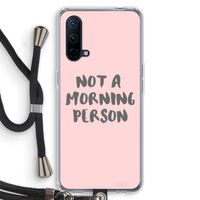 Morning person: OnePlus Nord CE 5G Transparant Hoesje met koord