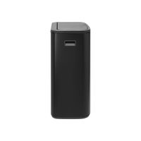 Brabantia Bo Touch Bin 60 l Rechthoekig Kunststof Zwart - thumbnail