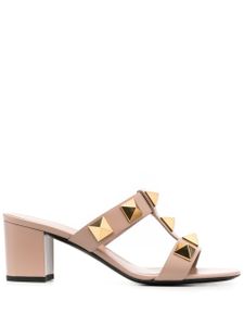 Valentino Garavani mules Roman Stud en cuir - Rose