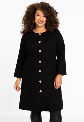 Yoek Dress round neck VERO | Zwart | Maat 58/60