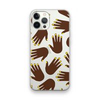 Hands dark: iPhone 12 Pro Max Transparant Hoesje Hands dark: iPhone 12 Pro Max Transparant Hoesje