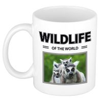 Foto mok Ringstaart maki mok / beker - wildlife of the world cadeau Ringstaart makis liefhebber