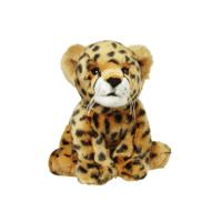 Nature Planet pluche knuffel - cheetah/jachtluipaard - 22 cm - dieren knuffels - thumbnail