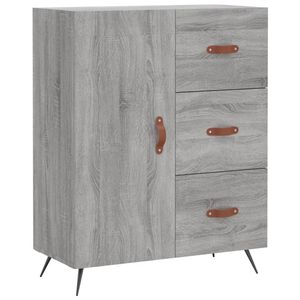 The Living Store Dressoir - Classic - Kast - 69.5 x 34 x 90 cm - Grijs Sonoma Eiken