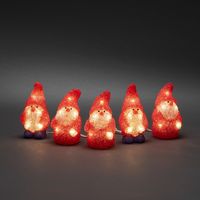 Konstsmide 6240-103 Acryl figuur Energielabel: G (A - G) Kerstman Warmwit LED Rood - thumbnail