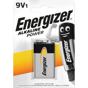Energizer batterij Alkaline Power 9V, op blister