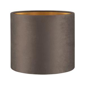 VELVET 20 DRUM LAMPENKAP GRIJS - GOUD