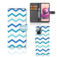 Xiaomi Redmi Note 10/10T 5G | Poco M3 Pro | Telefoon Hoesje | Zigzag Blauw