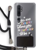 Right Place: Xiaomi Mi Note 10 Transparant Hoesje met koord