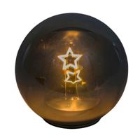 LED Glasbal 15x15x15 cm Sterren Gehlmann - Gehlmann