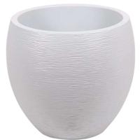 EDA Round Pot Graphit Ø50cm - Inhoud 46L - Witte ceruse