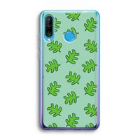 Groene blaadjes: Huawei P30 Lite Transparant Hoesje