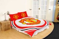 Manchester United dekbedovertrek logo Tweepersoons 200 x 200 cm rood - thumbnail