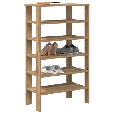 VidaXL Schoenenrek 61x32x105 cm bewerkt hout artisanaal eikenkleur