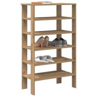 VidaXL Schoenenrek 61x32x105 cm bewerkt hout artisanaal eikenkleur