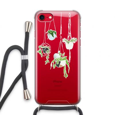 Hang In There: iPhone SE 2020 Transparant Hoesje met koord