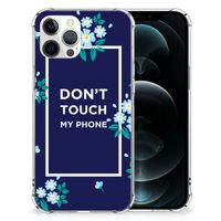iPhone 12 Pro Max Anti Shock Case Flowers Blue DTMP