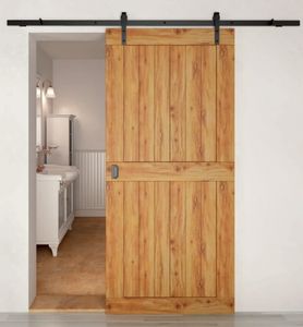 Schuifdeurbeslag Rustic zwart 2000mm R80/20.