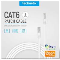 Technetix Patchkabel UTP CAT6 2m wit - 2077000
