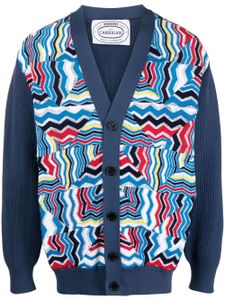 Missoni cardigan en maille à imprimé graphique - Bleu