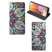 Samsung Galaxy A32 4G | A32 5G Enterprise Editie Smart Cover Purple Flower