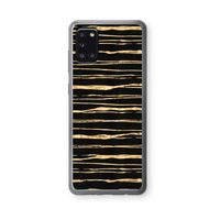 Gouden strepen: Samsung Galaxy A31 Transparant Hoesje Gouden strepen: Samsung Galaxy A31 Transparant Hoesje